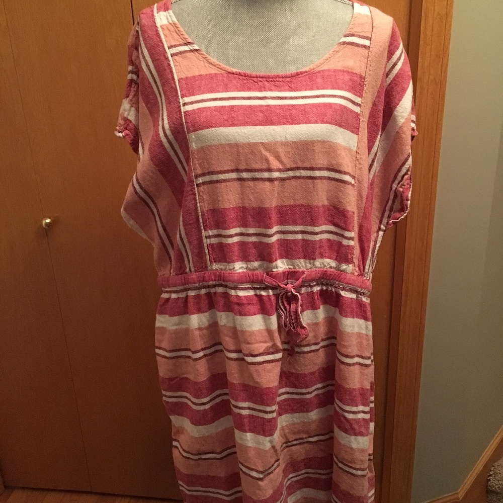 Old Navy Striped Muslin fabric summer dress XXL